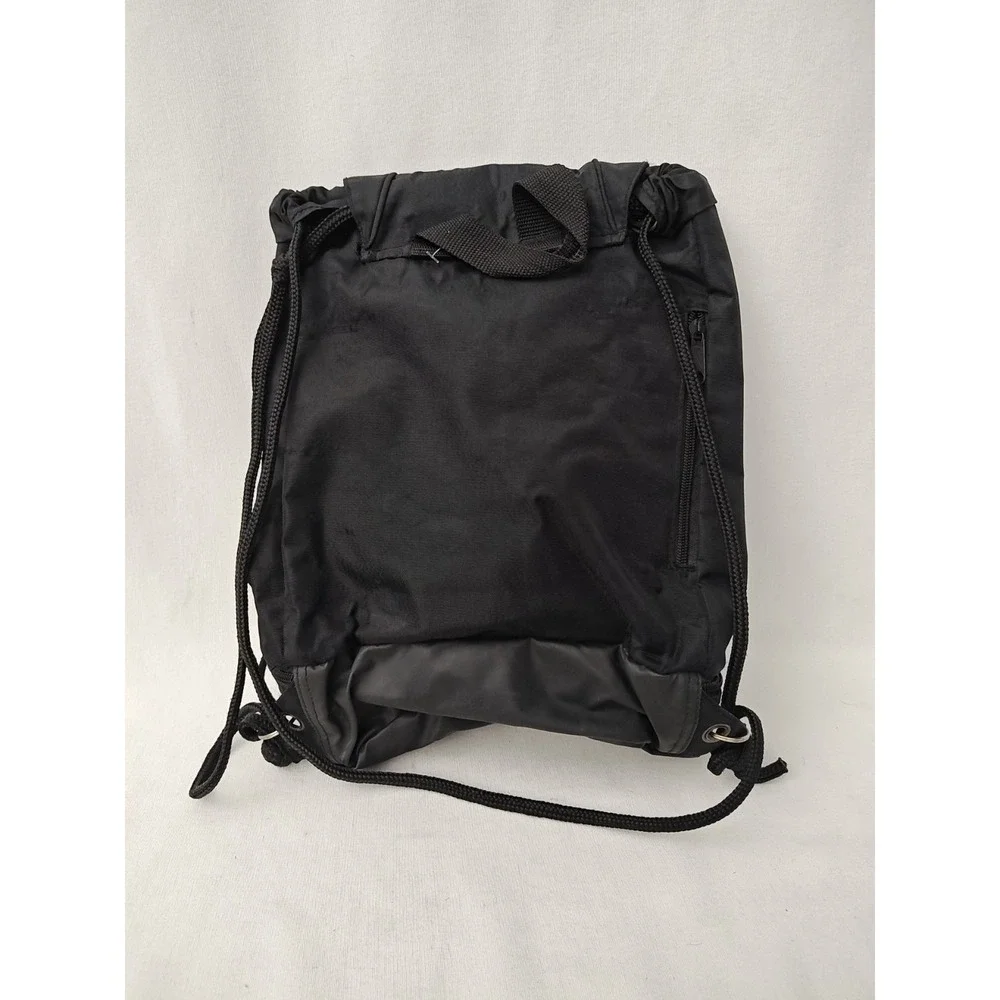 Nike Center Swoosh Black Shoestring Backpack Lightweight Travel Bag S1‎ JPM Y2k
